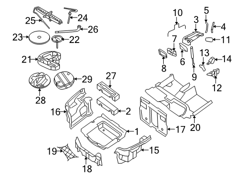 Volvo 30674773 Rear Panel Trim Retainer