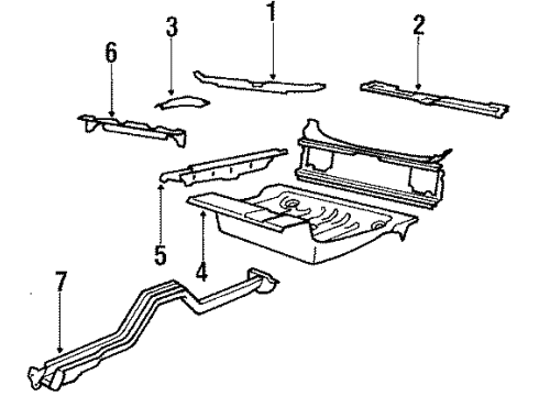 Volvo 676982 Tie Plate, Driver Side