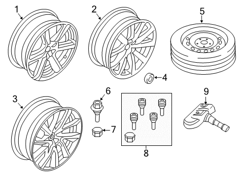 Volvo 32207757 Wheel, Alloy, Aluminium