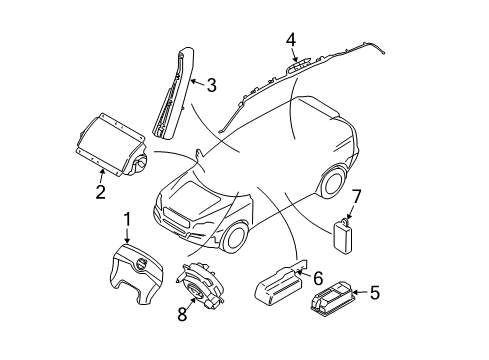 Volvo 31360002 Side Impact Sensor
