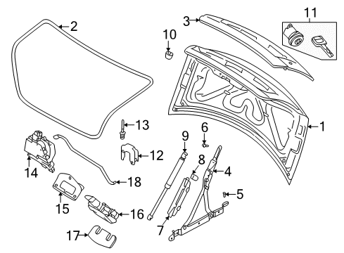 Volvo 8611925 Lock Cylinder