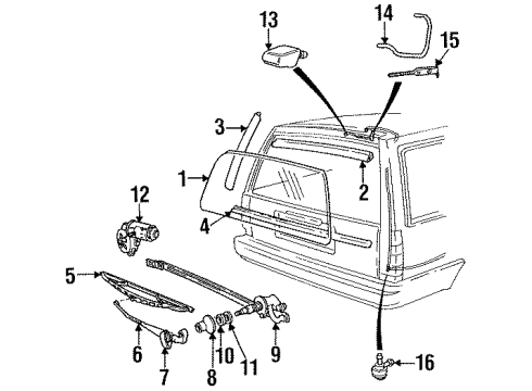 Volvo 1342533 Reveal Molding Retainer Clip, Black