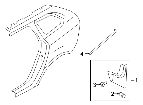 Volvo 30799593 Trim Molding Clip