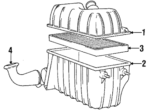 Volvo 3514848 Air Cleaner Assembly