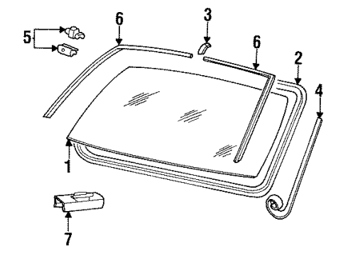 Volvo 1204804 Interior Molding