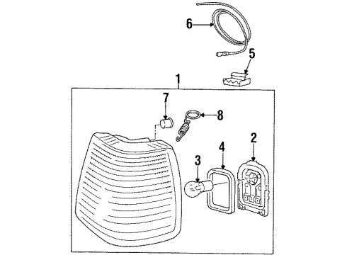 Volvo 6808834 Parking/Turn Lamp, Driver Side