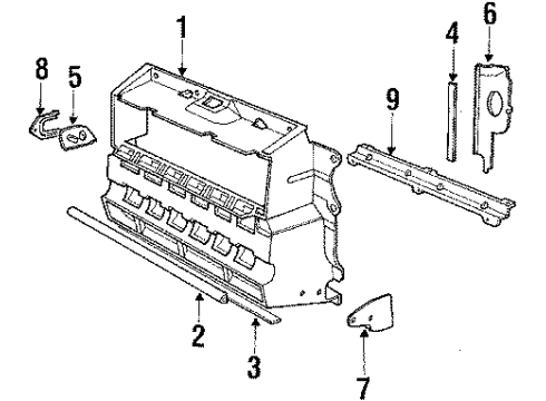 Volvo 1396087 Shield, Driver Side