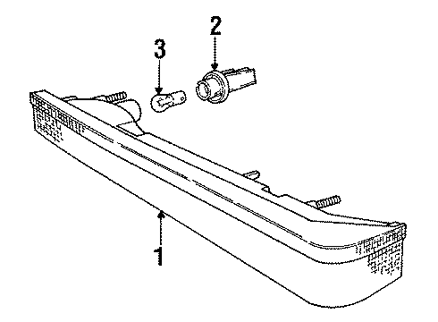 Volvo 1342328 Signal Lamp, Driver Side