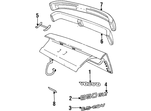 Volvo 3512151 Nameplate