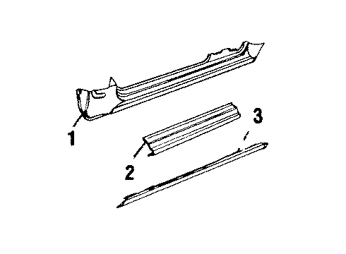 Volvo 1248202 Sill Plate, Passenger Side