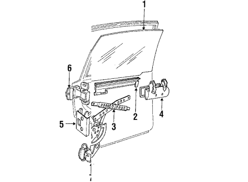 Volvo 1315657 Upper Hinge, Passenger Side