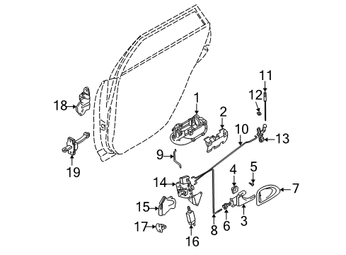 Volvo 31352275 Lower Hinge, Passenger Side