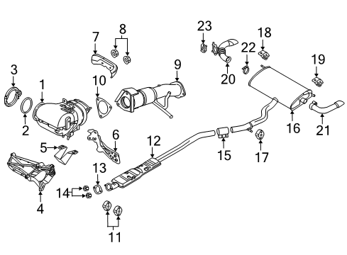 Volvo 32335547 Muffler Volvo 32335547 Muffler