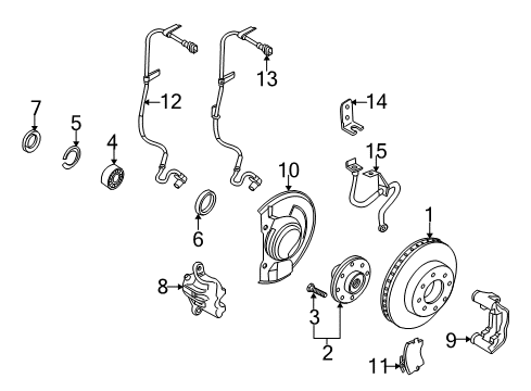 Volvo 30863313 Caliper Overhaul Kit