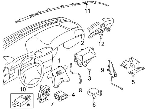 Volvo 8664221 Inflator Curtain Volvo 8664221 Inflator Curtain