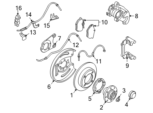 Volvo 30863321 Caliper Overhaul Kit