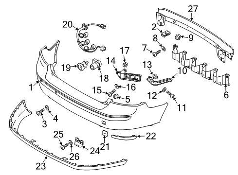 Volvo 30786088 Reverse Sensor Hardware Kit Volvo 30786088 Reverse Sensor Hardware Kit