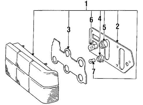 Volvo 1392206 Circuit Board, Passenger Side