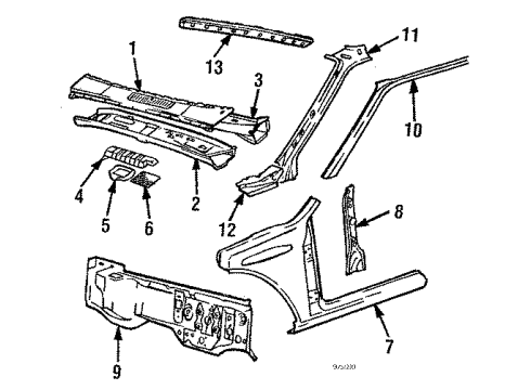 Volvo 3518678 Drip Molding, Black, Passenger Side