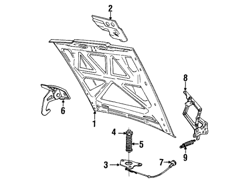 Volvo 1334786 Lock, Lower