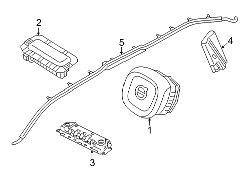 Volvo 30640911 Head Air Bag Bolt