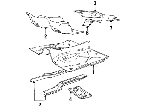 Volvo 1316670 Seat Support, Driver Side