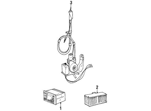 Volvo 3533437 Speaker, Passenger Side