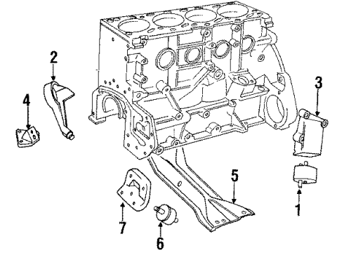 Volvo 3514297 Mount, Driver Side