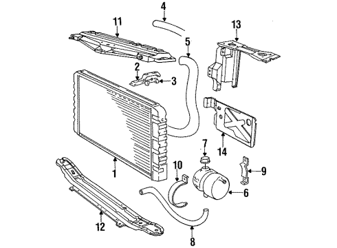 Volvo 1328344 Radiator Insulator, Rubber