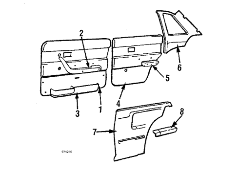 Volvo 1240648 Trim Panel, Driver Side