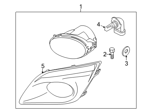 2010 Volvo XC60 Fog Lamp, Front Diagram for 30796681