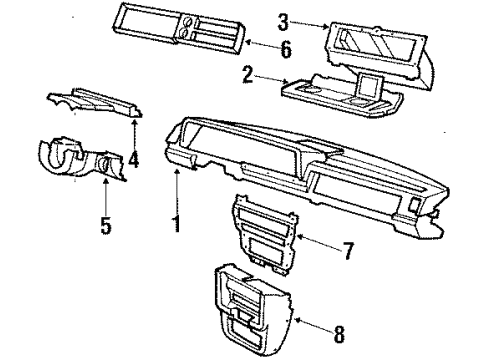 1988 Volvo 245 Instrument Panel