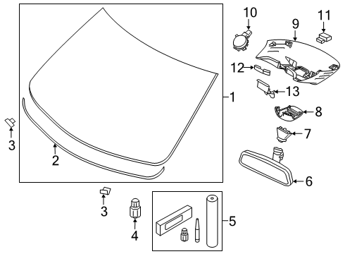 2019 Volvo S60 Windshield Glass
