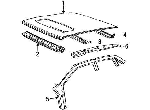 1995 Volvo 850 Roof & Components