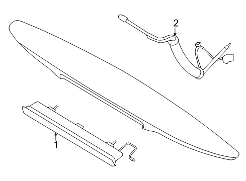 2013 Volvo C30 High Mount Lamps