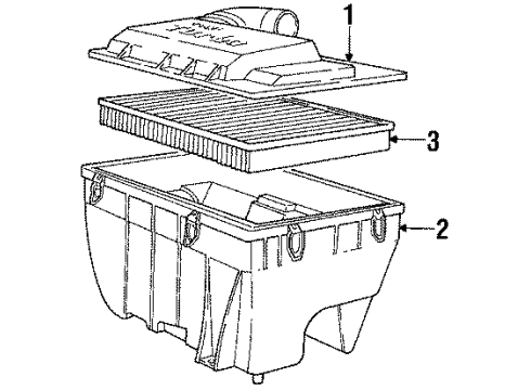 1988 Volvo 740 Air Inlet