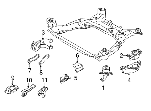 2009 Volvo S80 Engine & Trans Mounting