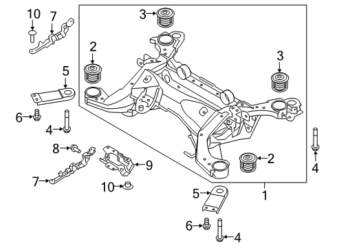 2019 Volvo S60 Suspension Mounting - Rear