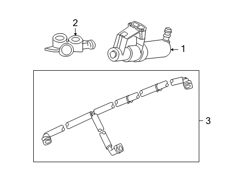2009 Volvo C70 Washer Components