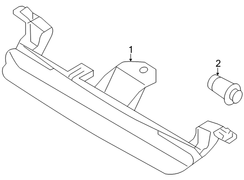 2009 Volvo V70 High Mount Lamps