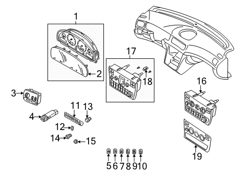 2006 Volvo XC70 Cluster & Switches