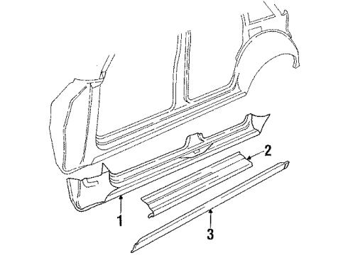1989 Volvo 245 Rocker Panel