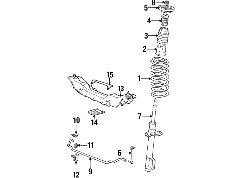 1997 Volvo V90 Front Suspension Components