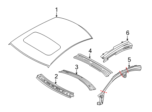 2009 Volvo S80 Roof & Components
