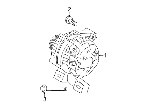 2004 Volvo S40 Alternator Diagram for 8602920