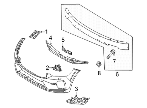 2022 Volvo XC60 Bumper & Components - Front