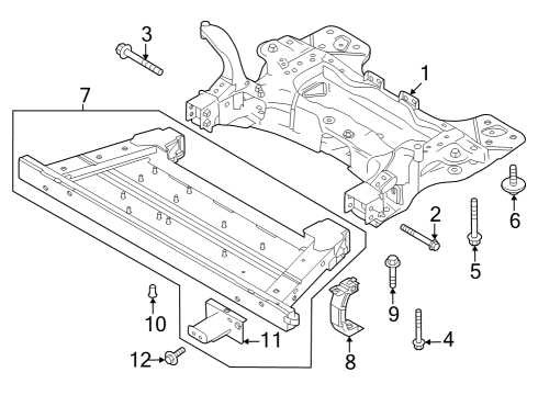 2021 Volvo XC40 Recharge Suspension Mounting - Front