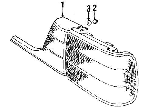 1995 Volvo 850 Rear Reflector