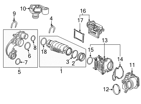 2018 Volvo XC60 Throttle Body