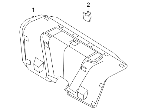 2003 Volvo S80 Interior Trim - Trunk Lid